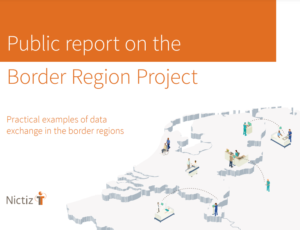 Screenshot of the publication ''Public report on the Border Region Project. Practical Examples of data exchange in the border regions''.