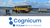 Vlieland strand en Cognicum logo